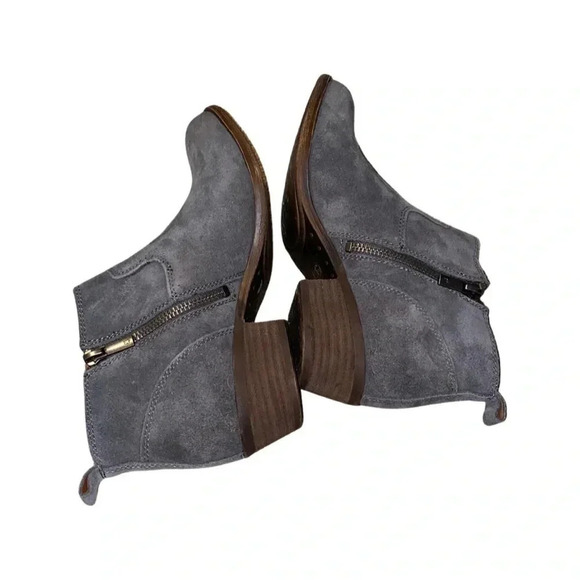 Lucky Brand LK Benniee Storm Suede Booties Size 6.5 - Picture 3 of 6